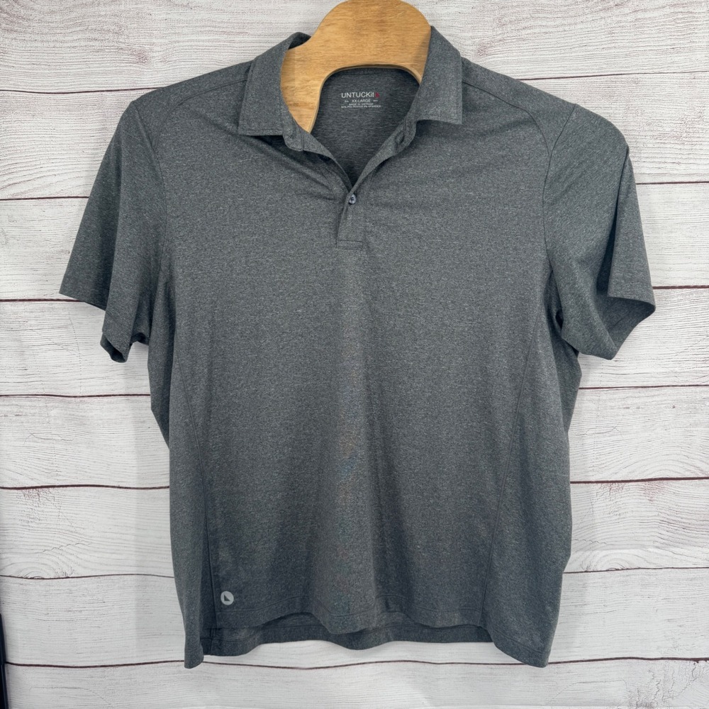 UNTUCKIT Polo Shirt 2XL Moisture Wicking Athletic Golf Casual Performance